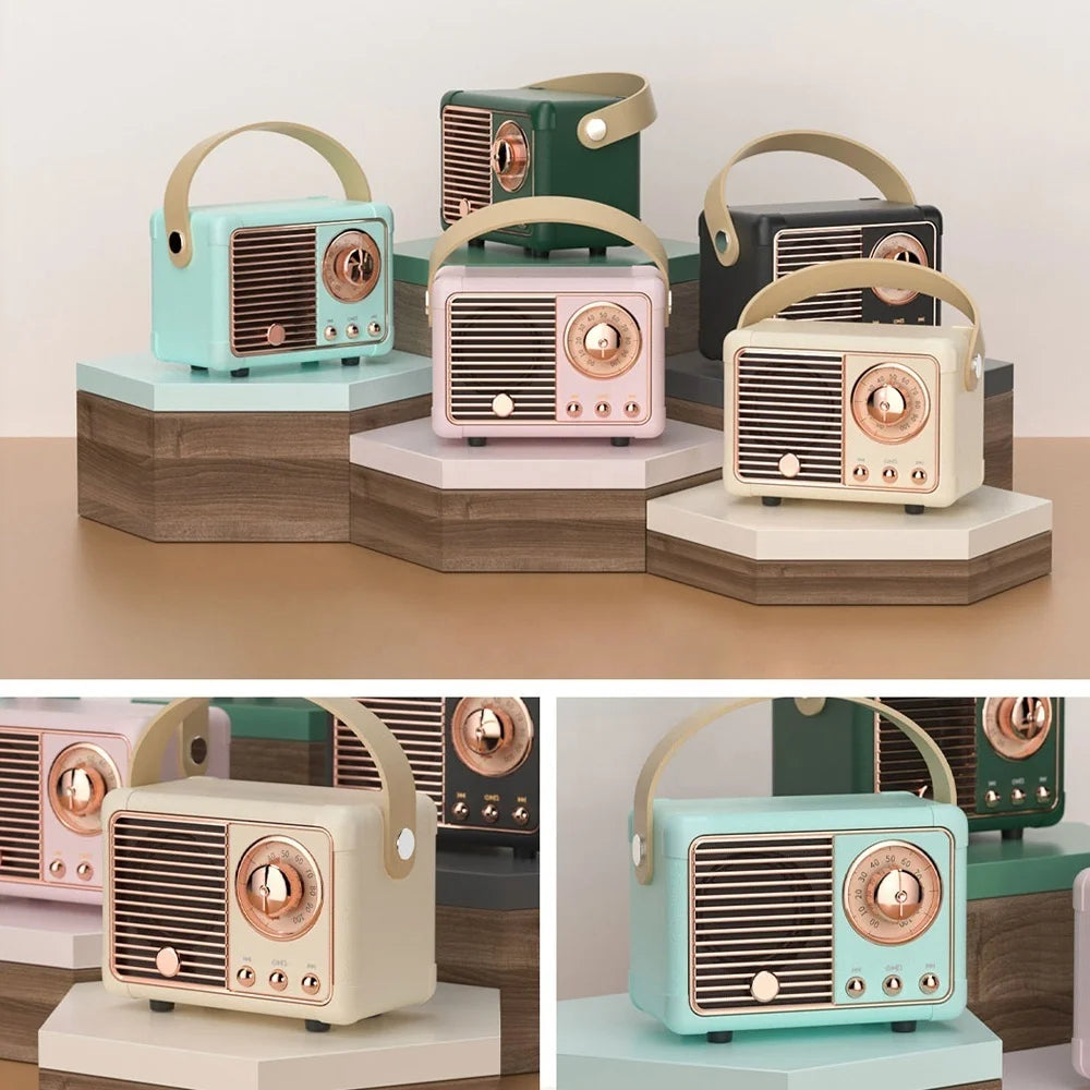 Pulse Tech Vintage Retro Hi-Fi Wireless Portable Speaker